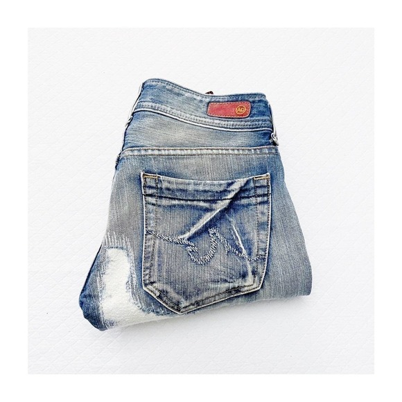 AG The Ambitious Distressed Denim Jeans SZ25 - Picture 1 of 8